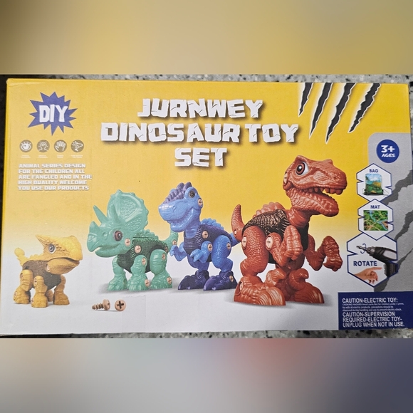 Jurnwey  Dinosaur Toy Set DIY 3 +ages  New - Picture 1 of 3